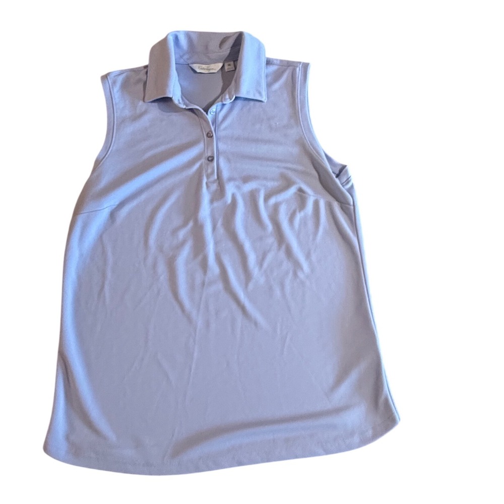 Walter Hagen Womens Sleeveless Golf Polo Shirt Light Purple Pique Knit Size M